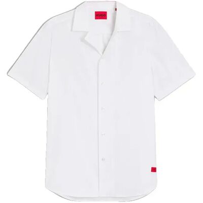 Hugo Camicia A Maniche Corte Ellino 10278383 Open White XS Hugo Camicia A Maniche Corte Ellino 10278383 Open White XS