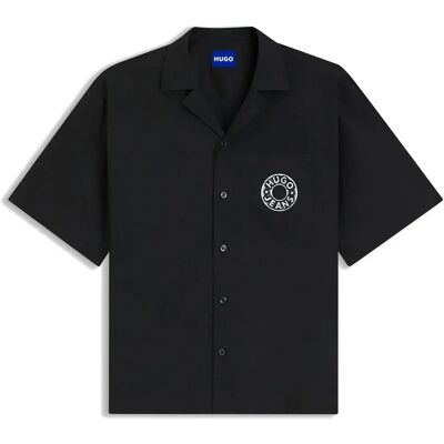 Hugo Camicia Eligino 1028088 02 Black L Hugo Camicia Eligino 1028088 02 Black L
