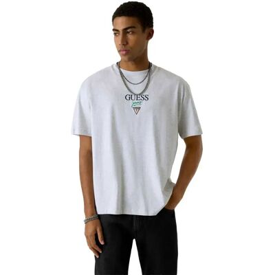 Guess Jeans Maglietta A Maniche Corte Baker Logo GJ Light Grey Heather M Guess Jeans Maglietta A Maniche Corte Baker Logo GJ Light Grey Heather M