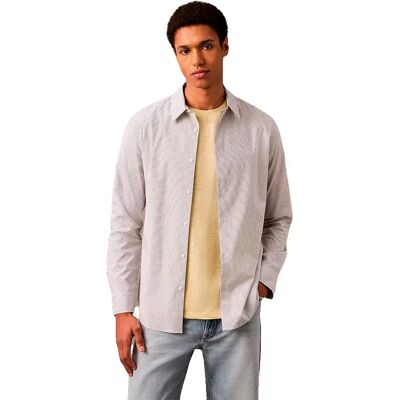 Calvin Klein Camicia A Maniche Lunghe Lv00bm108 Slim Fit Brilliant White L Calvin Klein Camicia A Maniche Lunghe Lv00bm108 Slim Fit Brilliant White L