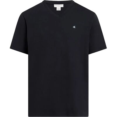 Calvin Klein Jeans Maglietta A Maniche Corte Con Collo A V Lv00hm298 Black XS Calvin Klein Jeans Maglietta A Maniche Corte Con Collo A V Lv00hm298 Black XS