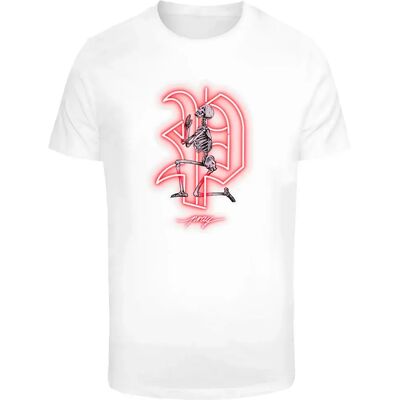 Mister Tee Maglietta A Maniche Corte Pray Neon Skull White XS Mister Tee Maglietta A Maniche Corte Pray Neon Skull White XS