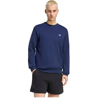 Adidas Originals Felpa Trefoil Essentials Crew French Terry Night Indigo M Adidas Originals Felpa Trefoil Essentials Crew French Terry Night Indigo M