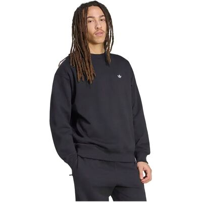 Adidas Originals Felpa Trefoil Essentials Loose Crew Black L Adidas Originals Felpa Trefoil Essentials Loose Crew Black L