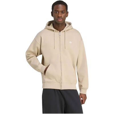 Adidas Originals Felpa Con Zip Trefoil Essentials Loose Khaki Three XL Adidas Originals Felpa Con Zip Trefoil Essentials Loose Khaki Three XL