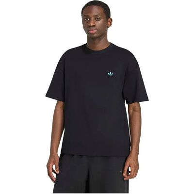Adidas Originals Maglietta A Maniche Corte Trefoil Essentials Loose Black / Samba Blue M Adidas Originals Maglietta A Maniche Corte Trefoil Essentials Loose Black / Samba Blue M