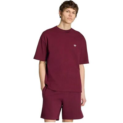 Adidas Originals Maglietta A Maniche Corte Trefoil Essentials Loose Maroon XS Adidas Originals Maglietta A Maniche Corte Trefoil Essentials Loose Maroon XS