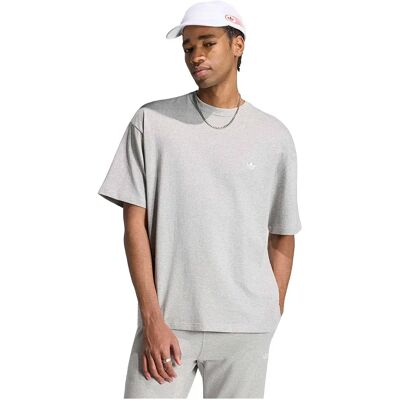 Adidas Originals Maglietta A Maniche Corte Trefoil Essentials Loose Medium Grey Heather M Adidas Originals Maglietta A Maniche Corte Trefoil Essentials Loose Medium Grey Heather M