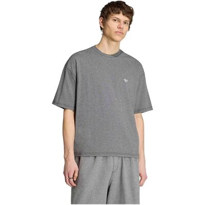 Adidas Originals Maglietta A Maniche Corte Trefoil Essentials Melange Loose Cropped Grey Four Mel 2XL Adidas Originals Maglietta A Maniche Corte Trefoil Essentials Melange Loose Cropped Grey Four Mel 2XL