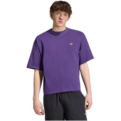 Adidas Originals Maglietta A Maniche Corte Trefoil Essentials Oversized Violet 2XL Adidas Originals Maglietta A Maniche Corte Trefoil Essentials Oversized Violet 2XL
