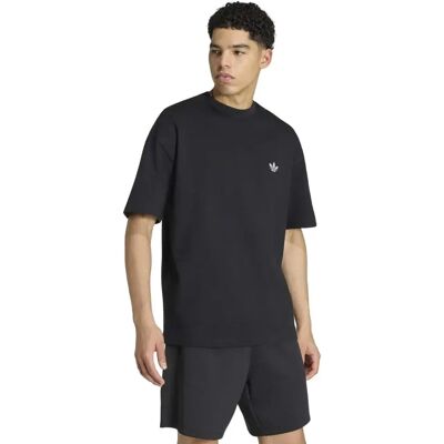 Adidas Originals Maglietta A Maniche Corte Trefoil Essentials Spacer Loose Black XS Adidas Originals Maglietta A Maniche Corte Trefoil Essentials Spacer Loose Black XS