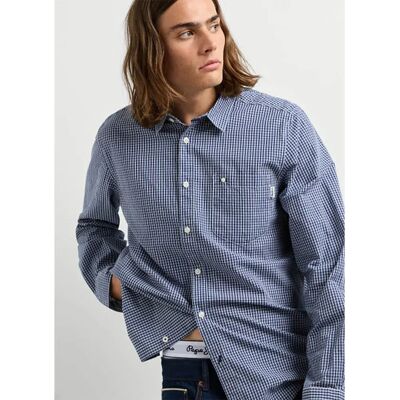Pepe Jeans Camicia A Maniche Lunghe Rockville Dulwich Blue M Pepe Jeans Camicia A Maniche Lunghe Rockville Dulwich Blue M
