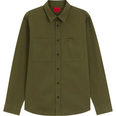 Hugo Camicia A Maniche Lunghe Egrin 10281305 Open Green XL Hugo Camicia A Maniche Lunghe Egrin 10281305 Open Green XL