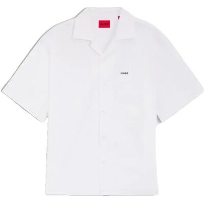 Hugo Camicia A Maniche Corte Espino 10272025 Open White M Hugo Camicia A Maniche Corte Espino 10272025 Open White M