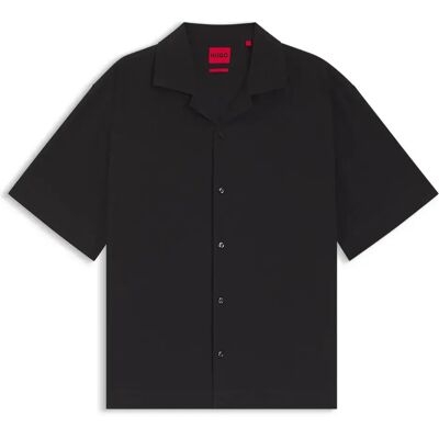Hugo Camicia A Maniche Corte Espino 10278381 Black S Hugo Camicia A Maniche Corte Espino 10278381 Black S