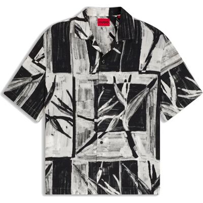 Hugo Camicia A Maniche Lunghe Exolino 10280301 Black M Hugo Camicia A Maniche Lunghe Exolino 10280301 Black M