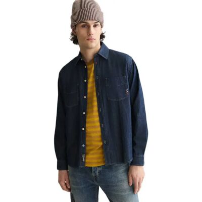 Scotch & Soda Camicia A Maniche Lunghe 183568 Relaxed Fit Washed Indigo 2XL Scotch & Soda Camicia A Maniche Lunghe 183568 Relaxed Fit Washed Indigo 2XL