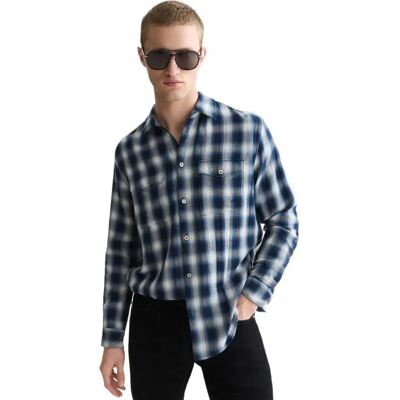 Scotch & Soda Camicia A Maniche Lunghe 18371 Sky Captain Check M Scotch & Soda Camicia A Maniche Lunghe 18371 Sky Captain Check M