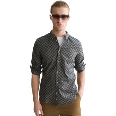 Scotch & Soda Camicia A Maniche Lunghe 1873 Soft Geo Sky Captain S Scotch & Soda Camicia A Maniche Lunghe 1873 Soft Geo Sky Captain S