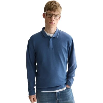 Scotch & Soda Polo A Maniche Lunghe 18672 Ensign Blue M Scotch & Soda Polo A Maniche Lunghe 18672 Ensign Blue M
