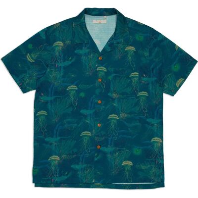 Nudie Jeans Camicia A Maniche Corte Arvid Hawaii Multi Deep Sea L Nudie Jeans Camicia A Maniche Corte Arvid Hawaii Multi Deep Sea L