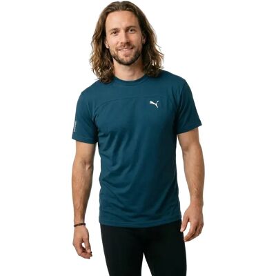 Puma Maglietta A Maniche Corte Tech Midnight Petrol M Puma Maglietta A Maniche Corte Tech Midnight Petrol M