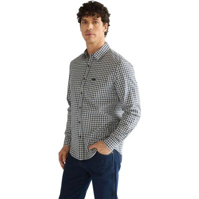 Wrangler Camicia A Maniche Lunghe 1 Pkt Blue 2XL Wrangler Camicia A Maniche Lunghe 1 Pkt Blue 2XL