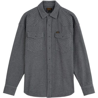 Wrangler Camicia A Maniche Lunghe Western Black Heather 2XL Wrangler Camicia A Maniche Lunghe Western Black Heather 2XL