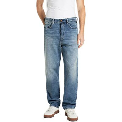 Replay Pantaloni M1040.00b.727284 Medium Blue 36 Replay Pantaloni M1040.00b.727284 Medium Blue 36