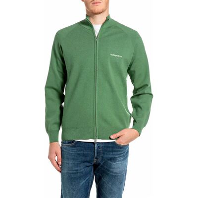 Replay Maglione Con Zip Completo Uk00ah.000.723sk Vineyard Green 2XL Replay Maglione Con Zip Completo Uk00ah.000.723sk Vineyard Green 2XL