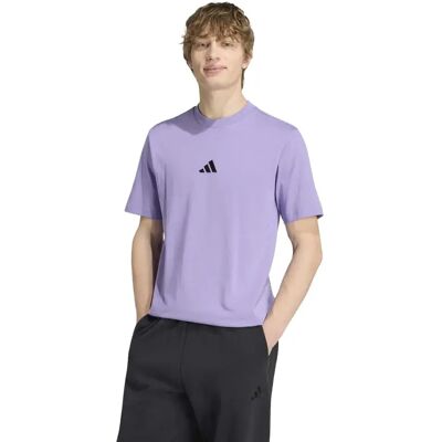 Adidas Maglietta A Maniche Corte Essentials Small Logo Single Jersey Magic Lilac / Black 2XL Adidas Maglietta A Maniche Corte Essentials Small Logo Single Jersey Magic Lilac / Black 2XL