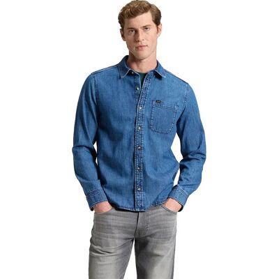 Lee Camicia A Maniche Lunghe 112386366 Denim Regular Fit Silver Moon 2XL Lee Camicia A Maniche Lunghe 112386366 Denim Regular Fit Silver Moon 2XL