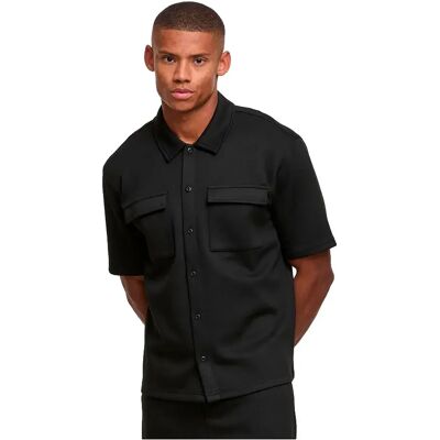 Urban Classics Camicia A Maniche Corte Casual Resort Black 5XL Urban Classics Camicia A Maniche Corte Casual Resort Black 5XL