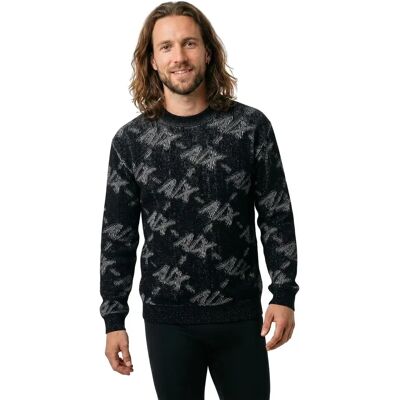 Armani Maglione Xm002992_af16916 Black / Alloy AX Big 2XL Armani Maglione Xm002992_af16916 Black / Alloy AX Big 2XL