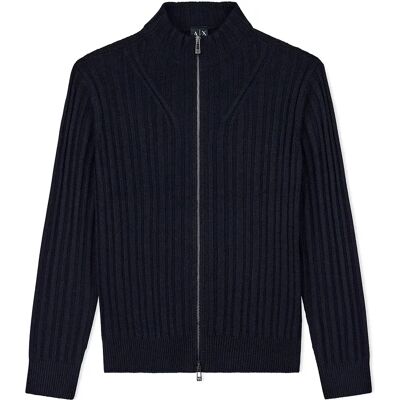 Armani Maglione Con Zip Completo Xm002998_af14008 Deep Navy XL Armani Maglione Con Zip Completo Xm002998_af14008 Deep Navy XL