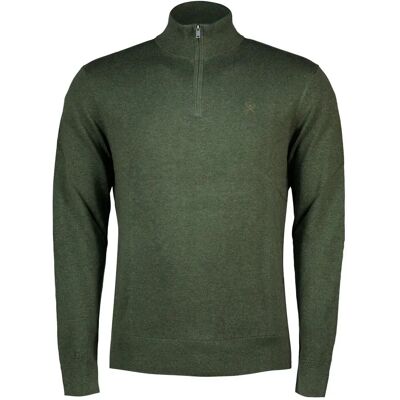 Hackett Maglione Con Mezza Zip Hm7000117 Olive Green L Hackett Maglione Con Mezza Zip Hm7000117 Olive Green L