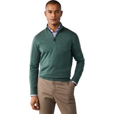 Hackett Maglione Con Mezza Zip Hm7000205 Olive Green XL Hackett Maglione Con Mezza Zip Hm7000205 Olive Green XL