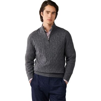 Hackett Maglione Con Mezza Zip Hm7000251 College Grey M Hackett Maglione Con Mezza Zip Hm7000251 College Grey M
