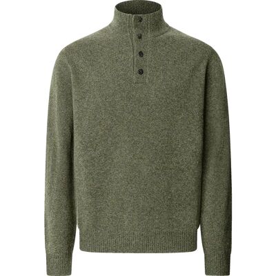 Hackett Maglione Con Mezza Zip Hm700025 Olive Green M Hackett Maglione Con Mezza Zip Hm700025 Olive Green M