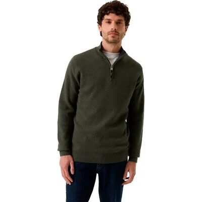 Garcia Maglione Con Mezza Zip Z1195 Faded Olive 2XL Garcia Maglione Con Mezza Zip Z1195 Faded Olive 2XL