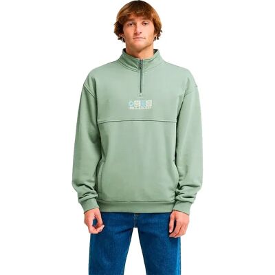 Billabong Felpa Con Mezza Zip Burleigh Sea Spray M Billabong Felpa Con Mezza Zip Burleigh Sea Spray M