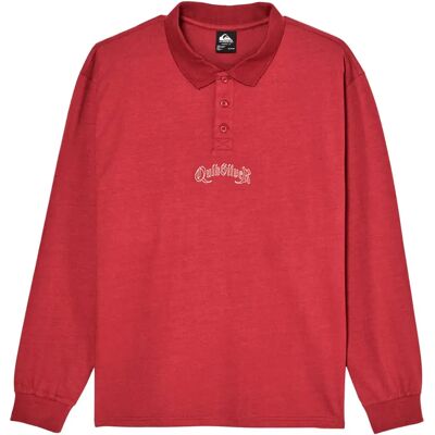 Quiksilver Polo A Maniche Lunghe Belem Heavy Oxblood Red M Quiksilver Polo A Maniche Lunghe Belem Heavy Oxblood Red M