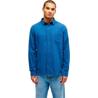 Quiksilver Camicia A Maniche Lunghe Motherfly Solid Dark Denim M Quiksilver Camicia A Maniche Lunghe Motherfly Solid Dark Denim M