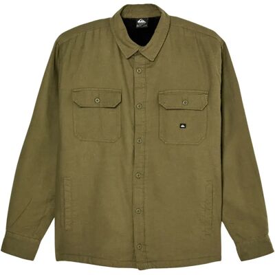 Quiksilver Camicia A Maniche Lunghe Sherpa Solid Grape Leaf M Quiksilver Camicia A Maniche Lunghe Sherpa Solid Grape Leaf M