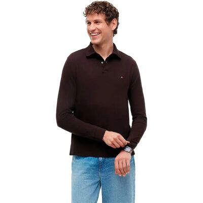 Tommy Hilfiger Polo A Maniche Lunghe 1985 Regular Fit Chocolate M Tommy Hilfiger Polo A Maniche Lunghe 1985 Regular Fit Chocolate M