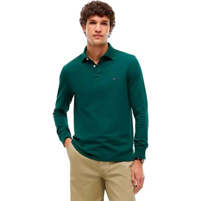 Tommy Hilfiger Polo A Maniche Lunghe 1985 Regular Fit Ornamental Green 3XL Tommy Hilfiger Polo A Maniche Lunghe 1985 Regular Fit Ornamental Green 3XL