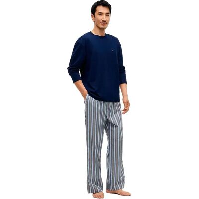 Tommy Hilfiger Pigiama A Maniche Lunghe Um0um03831 Carbon Navy / Herringbone Stripe L Tommy Hilfiger Pigiama A Maniche Lunghe Um0um03831 Carbon Navy / Herringbone Stripe L
