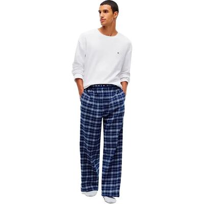 Tommy Hilfiger Maglietta Da Pigiama A Maniche Lunghe Um0um0200 White / Rich Navy Tonal Check XL Tommy Hilfiger Maglietta Da Pigiama A Maniche Lunghe Um0um0200 White / Rich Navy Tonal Check XL