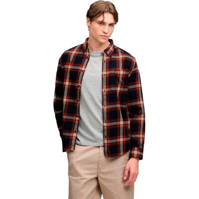 Superdry Camicia A Maniche Lunghe Cotton Lumberjack Worker Check Navy M Superdry Camicia A Maniche Lunghe Cotton Lumberjack Worker Check Navy M