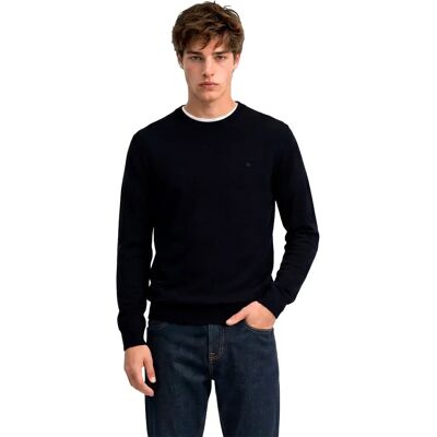 Superdry Maglione Essential Lightweigt Wool Blend Jumper Deepest Navy 2XL Superdry Maglione Essential Lightweigt Wool Blend Jumper Deepest Navy 2XL
